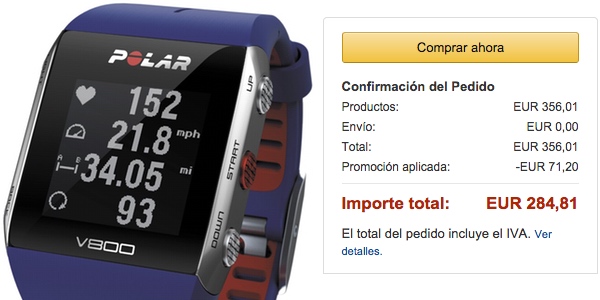 pulsometro polar v800