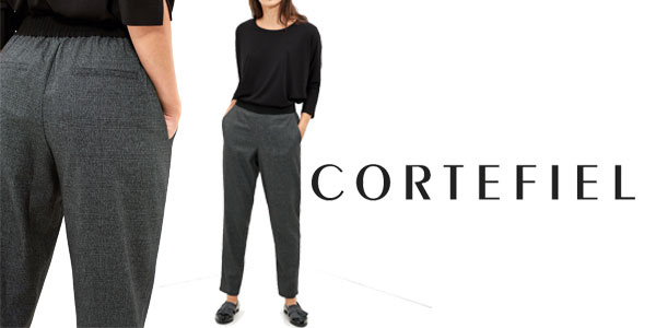 Chollazo Pantalón Cortefiel jogger para mujer tejido sastrero con cintura  elástica por sólo 18,15€ (69% de dto.)