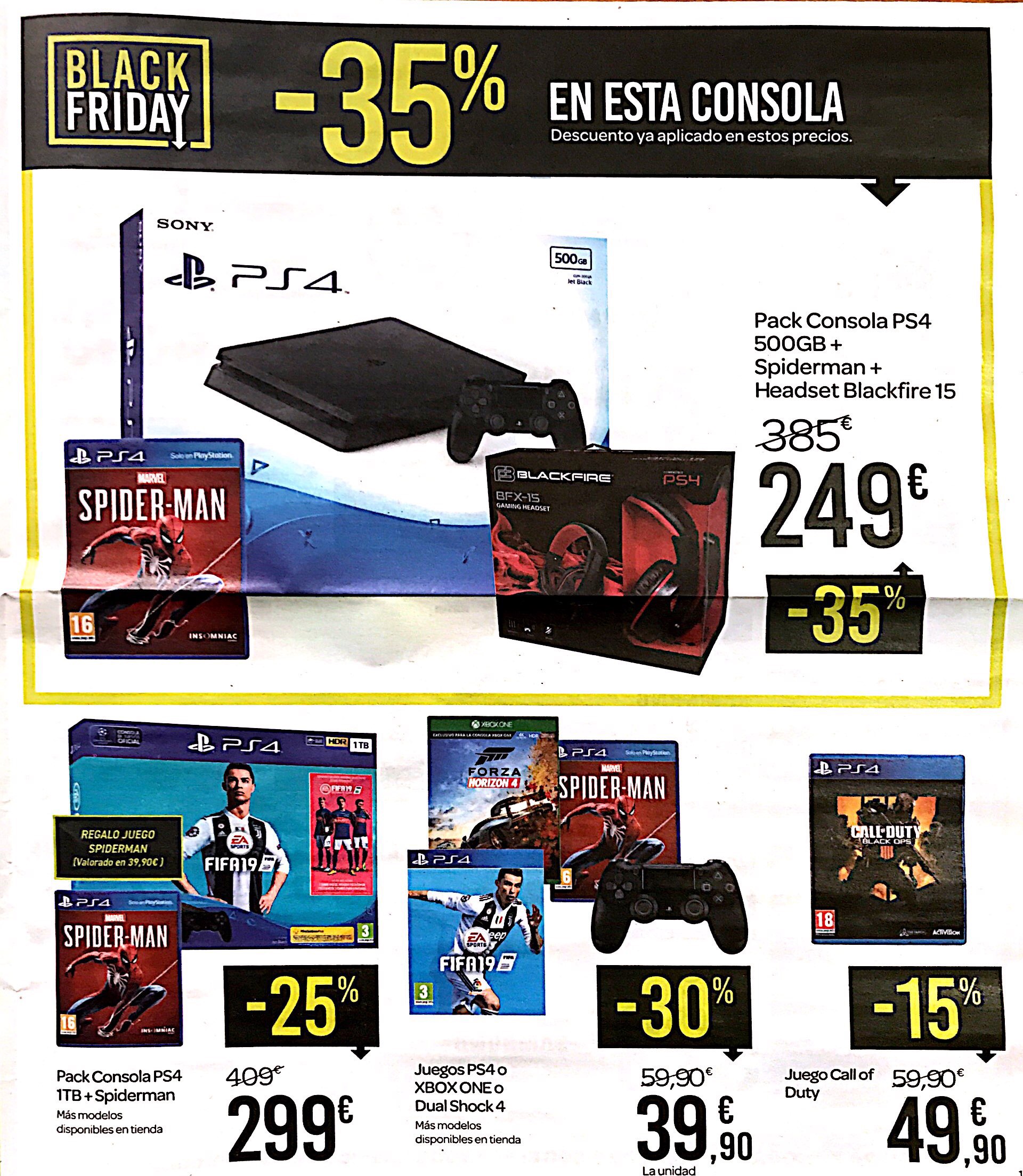 Black Friday 2018: Hilo seguimiento de y videojuegos | Página 7 | Mediavida