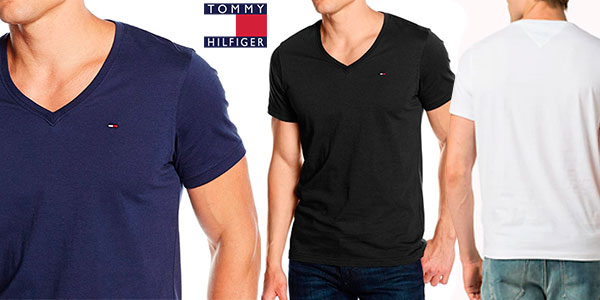 camiseta basica tommy hilfiger