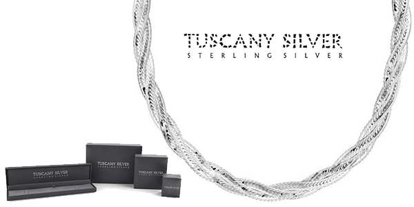 Collar de plata de ley Tuscany Silver 8.11.0913 de 41 cm para mujer barato en Amazon