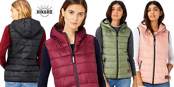 chaleco capucha mujer