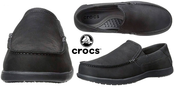 crocs santa cruz 2 luxe leather black