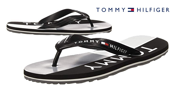 Chollo Chanclas Tommy Hilfiger Hilfiger Print Beach Sandal para hombre por  sólo 19,45€ (35% de descuento)