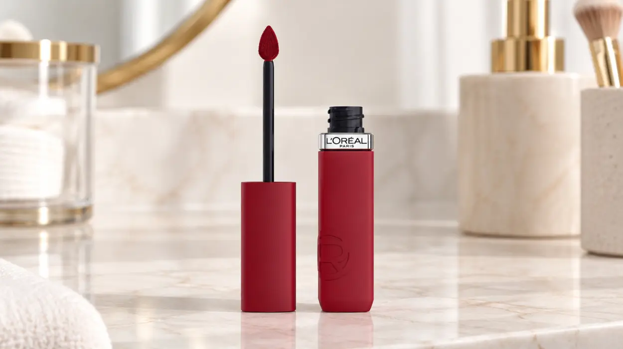Labial líquido L'Oréal Paris Infaillible Matte Resistance en tono 420 True Red