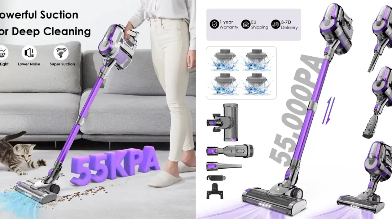 Este aspirador escoba inalámbrico tiene 55 minutos de autonomía y cuesta poquísimo