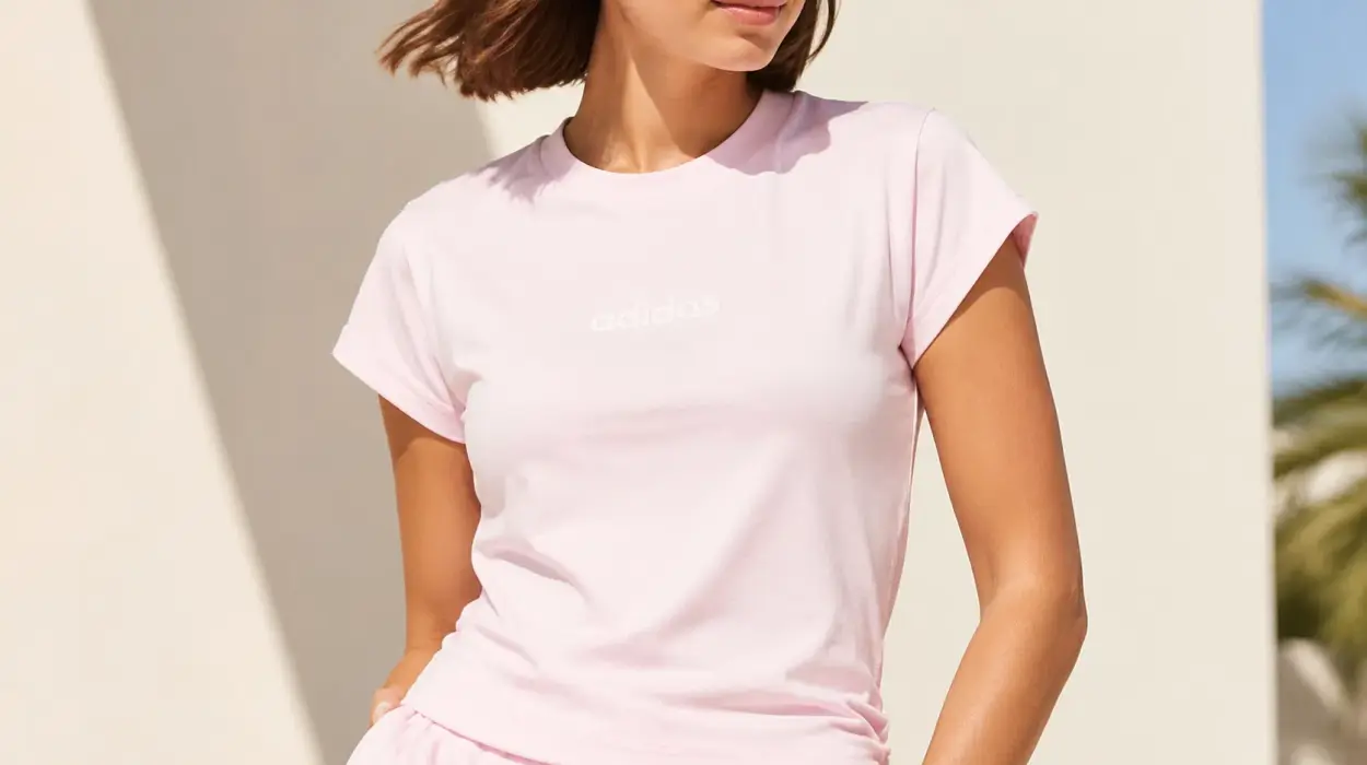 Camiseta Adidas Essentials Linear Cotton para mujer