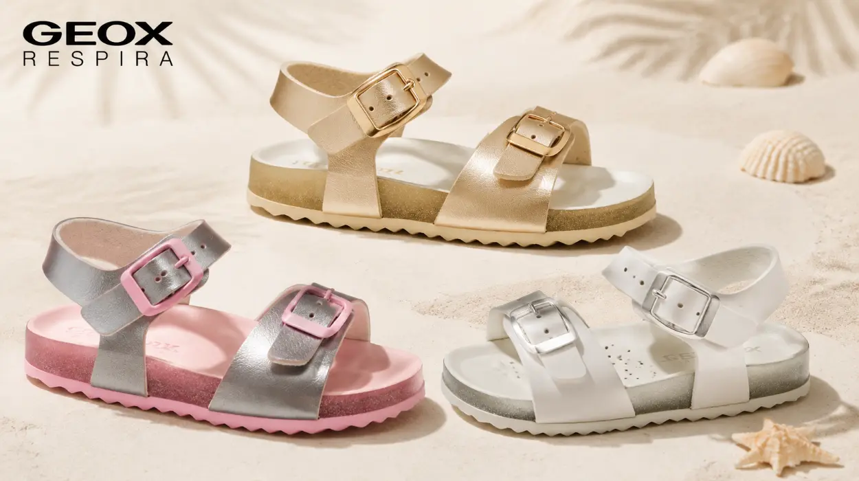 Sandalia Geox J Adriel Girl I para niñas en varios diseños preciosos